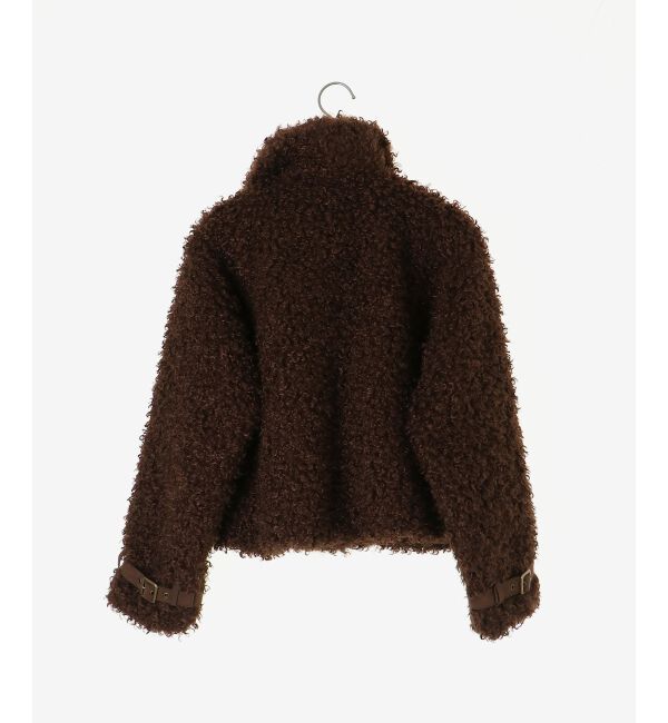  「ハートパッチふわふわブルゾン」|ブルゾン・スタジャン|