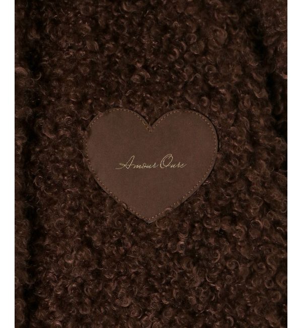  「ハートパッチふわふわブルゾン」|ブルゾン・スタジャン|