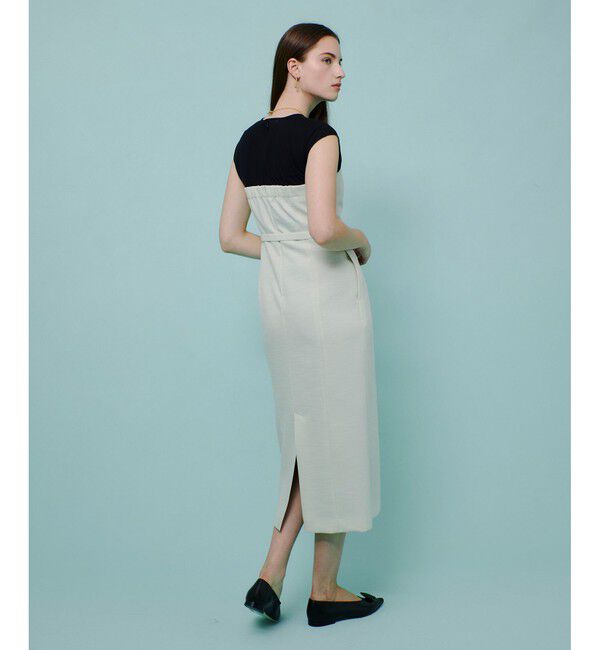 allureville「コンパクトツイルカットコンビワンピース」|ワンピース|