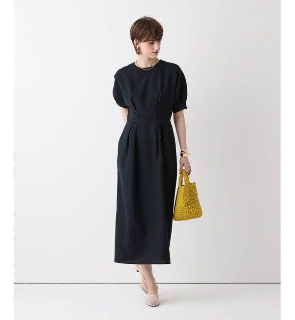 allureville「リネンライクタッキングワンピース」|ワンピース|