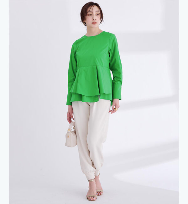 ur's「イレギュラーヘムペプラムトップス」|シャツ・ブラウス|