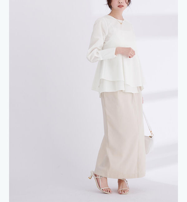 ur's「イレギュラーヘムペプラムトップス」|シャツ・ブラウス|