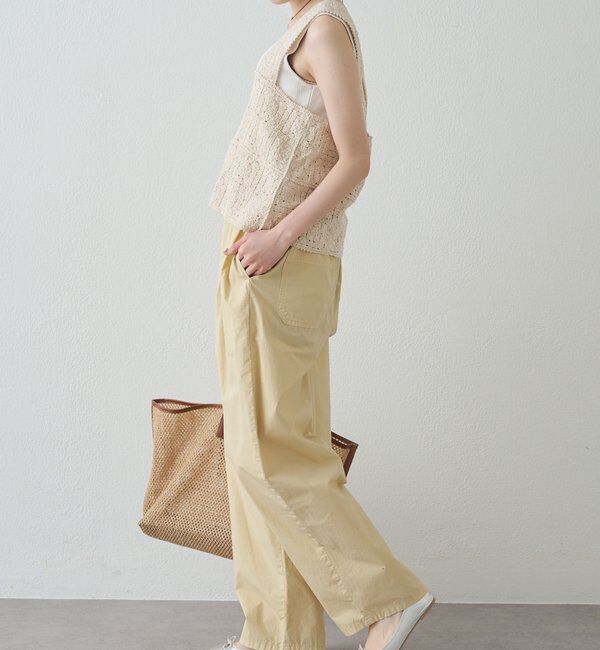  「【リニューアル/M・Lサイズあり】高密度コットン製品染めコクーンパンツ」|その他|