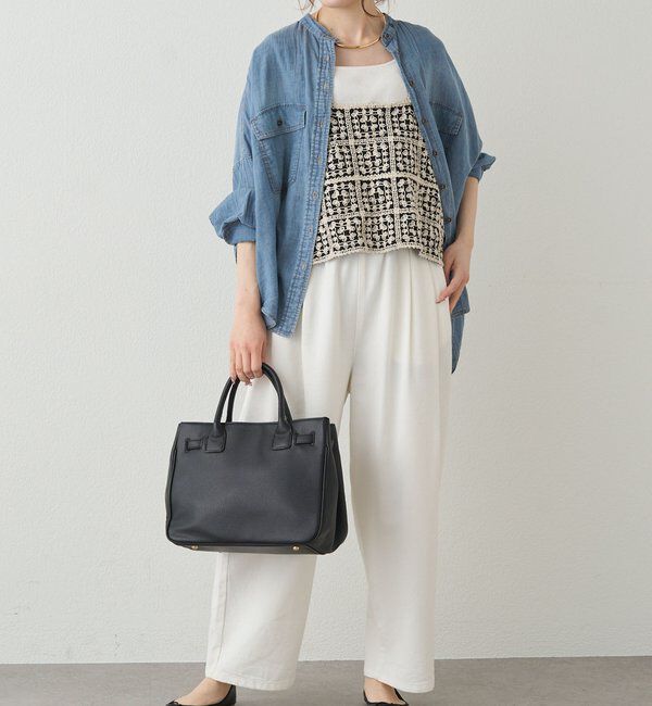  「【リバイバル/新色追加】クロシェ編み風ビスチェ」|ニット・セーター|