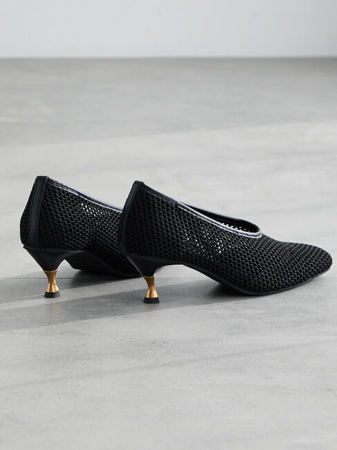 Te chichi「メッシュシューズ《2025spring catalog item》」|パンプス|ブラック