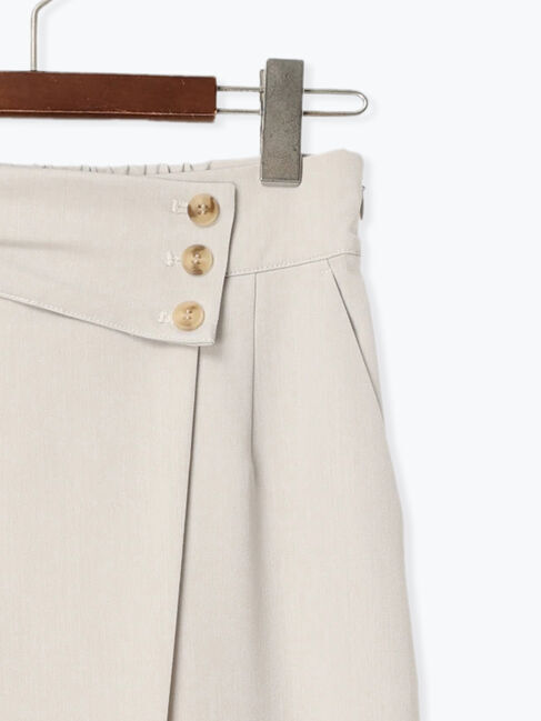 Te chichi「【宮本茉由着用】ウエストマークラップナロースカート（セットアップ可）」|スカート|