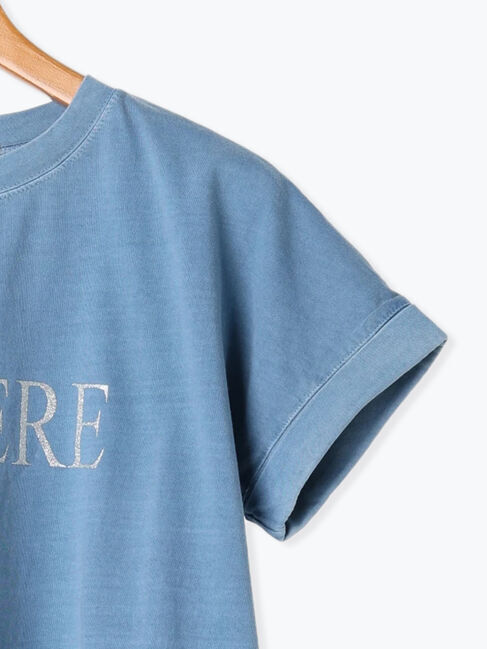 Lugnoncure「ピグメント加工グリッタープリントTシャツ」|Tシャツ・カットソー|