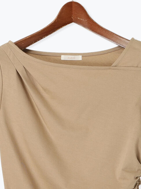 Te chichi「アシメネックハーフスリーブトップス」|Tシャツ・カットソー|