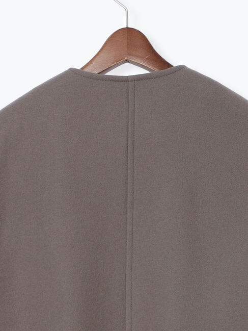 Te chichi「【宮本茉由着用】ウールメルトンノーカラーロングコート《2025winter catalog item》」|その他|