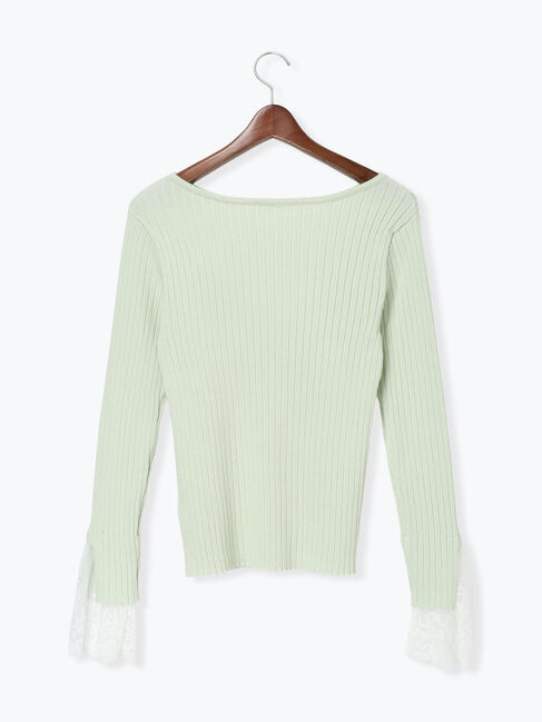 Te chichi「レースカフスリブニット」|ニット・セーター|