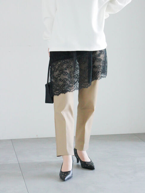 Te chichi「ストレッチテーパードパンツ」|その他|ベージュ