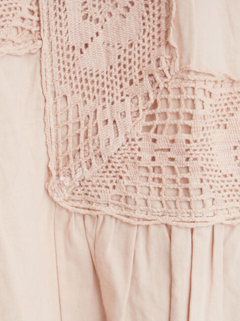 Samansa Mos2「ローズ柄レーススクエアネックワンピース」|ワンピース|