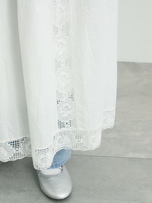 Samansa Mos2「ローズ柄レースギャザースカート」|スカート|