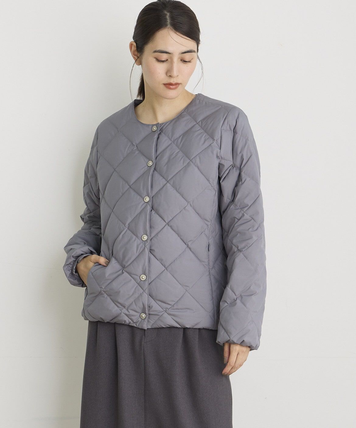 DAY by DAY it&rsquo;s international「クルーネックダウンジャケット《TAION &amp; LIMONTA EAST》」|ダウン|ブルーグレー4