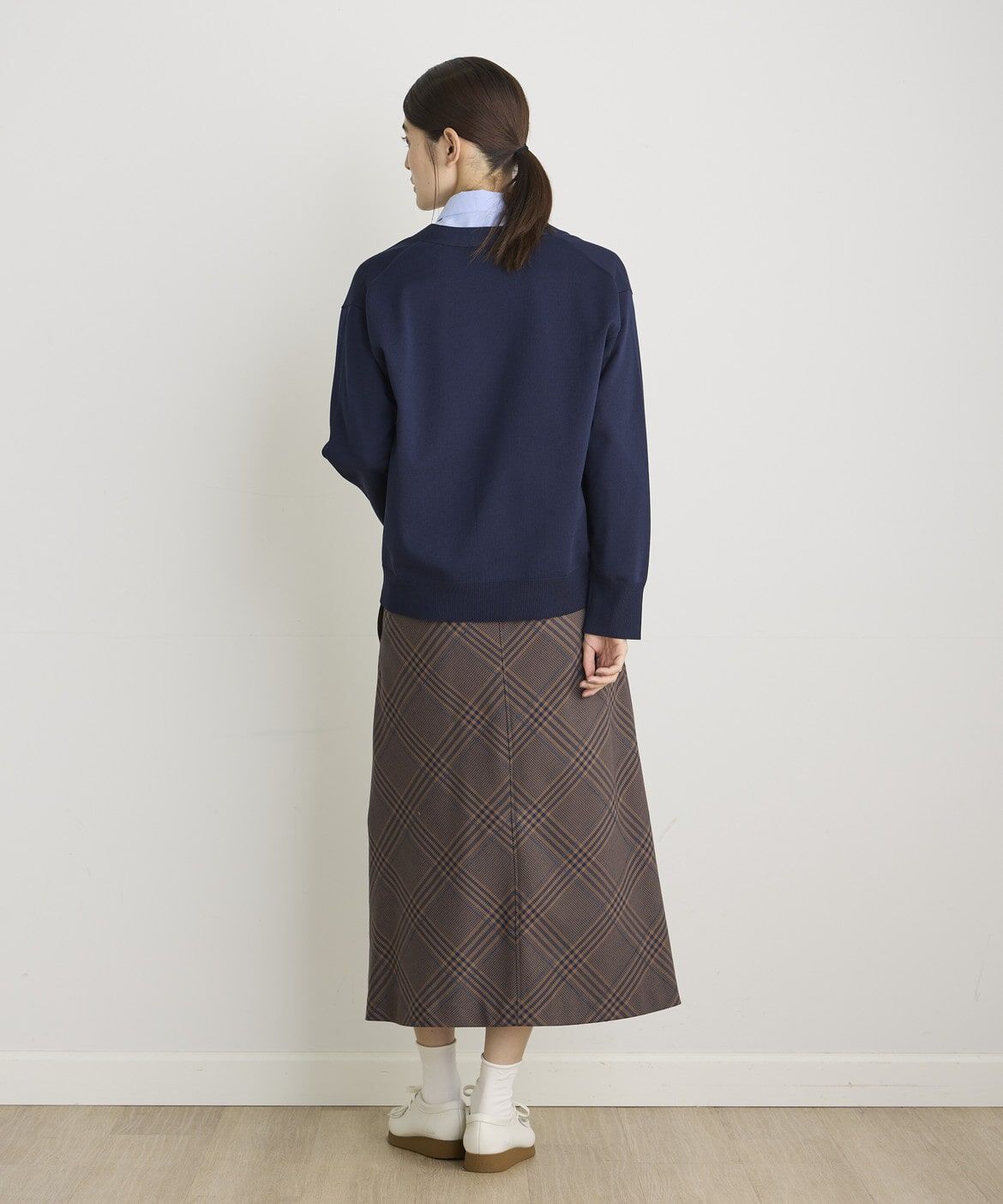 DAY by DAY it&rsquo;s international「リングヤーンAラインチェックスカート」|台形|