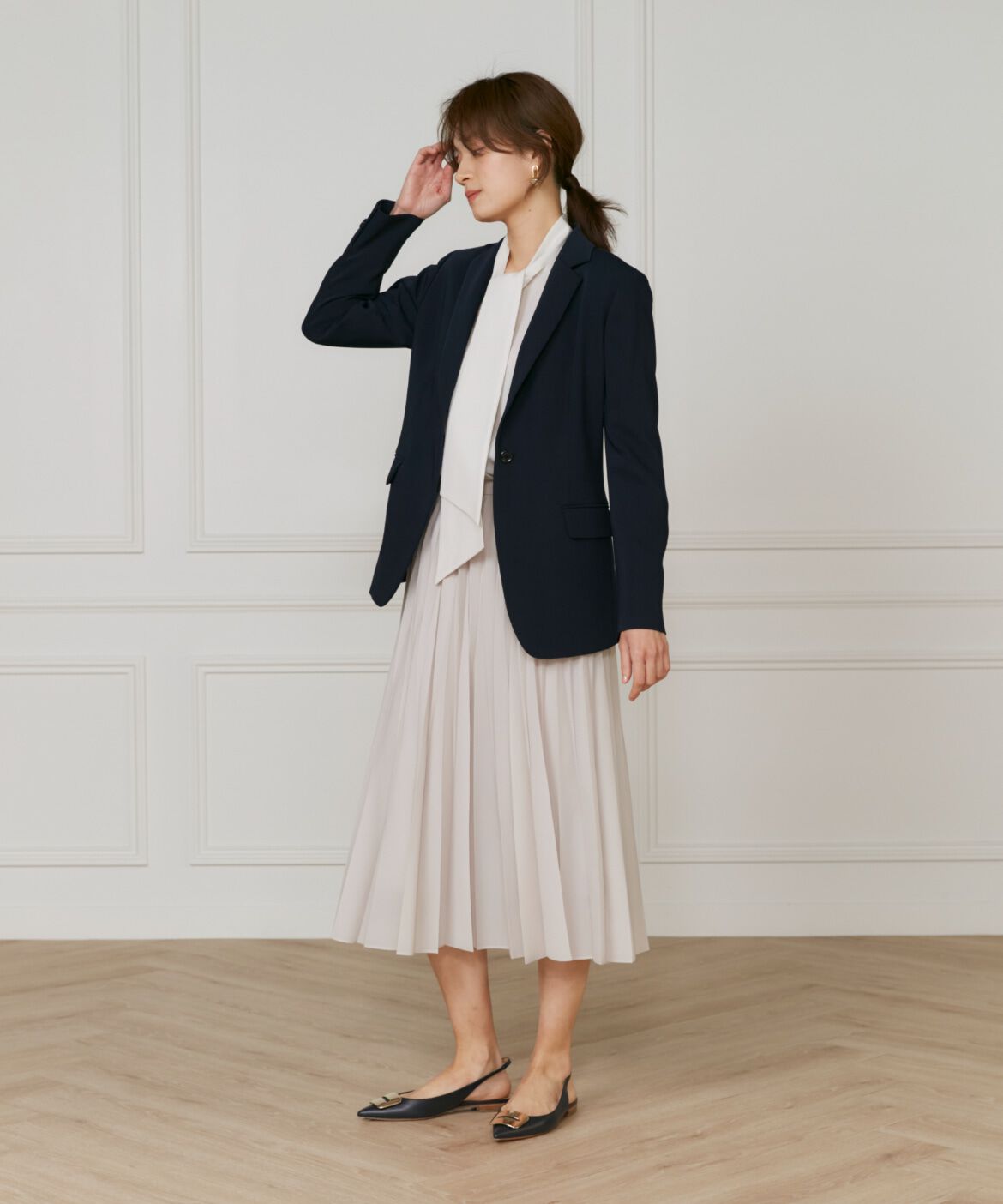 INED「《大きいサイズ》テーラードジャケット」|テーラードジャケット|