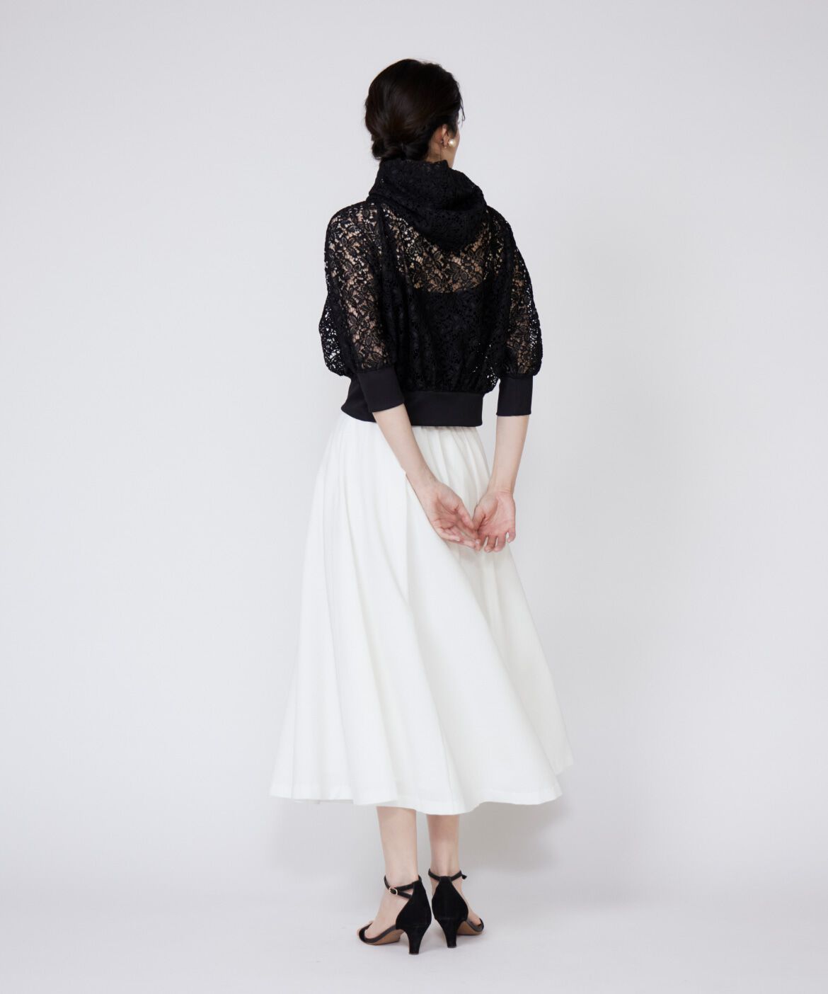 Maglie le cassetto「《大きいサイズ》レースパーカー」|パーカー|