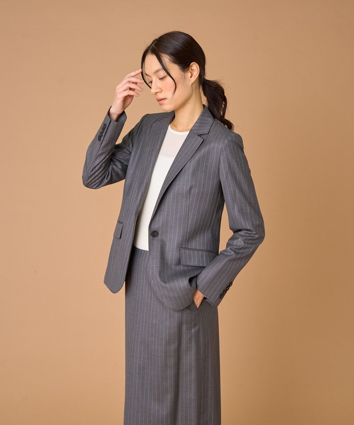 INED「シルクウールテーラードジャケット《Loro Piana》」|テーラードジャケット|