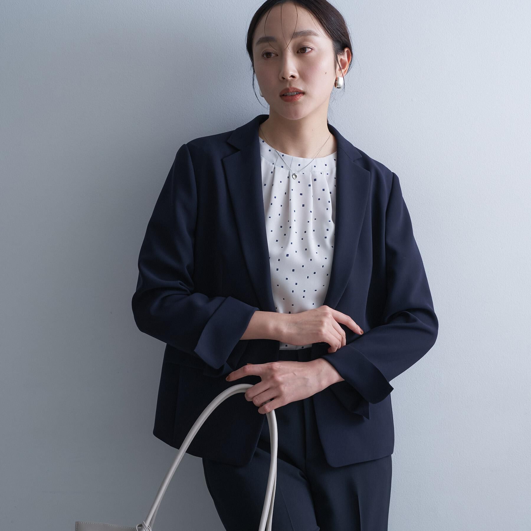 UNTITLED「【通年活躍/洗えるスーツ】テーラードジャケット」|テーラードジャケット|ネイビー(694)