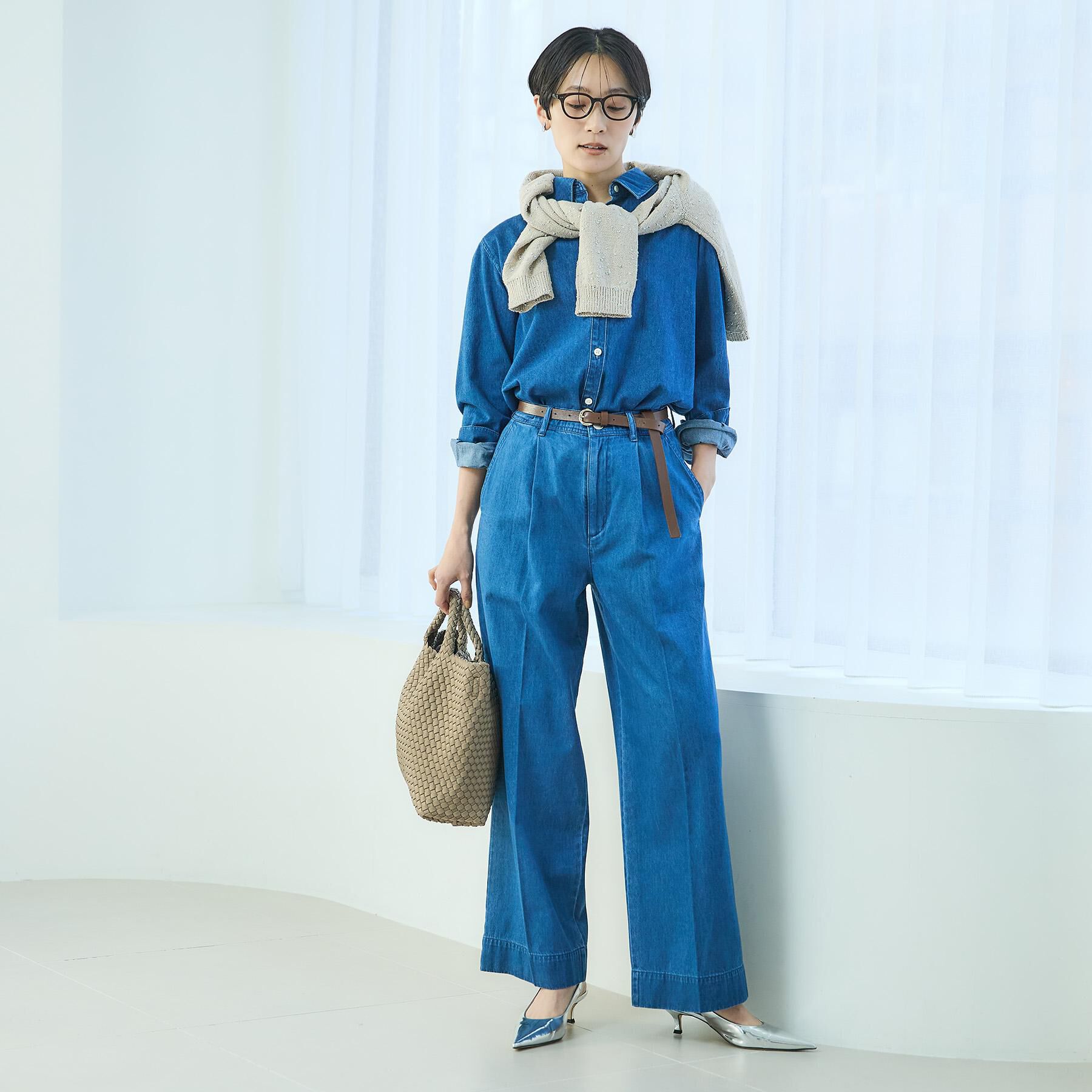 UNTITLED「ライトウェイトデニムパンツ」|デニム|