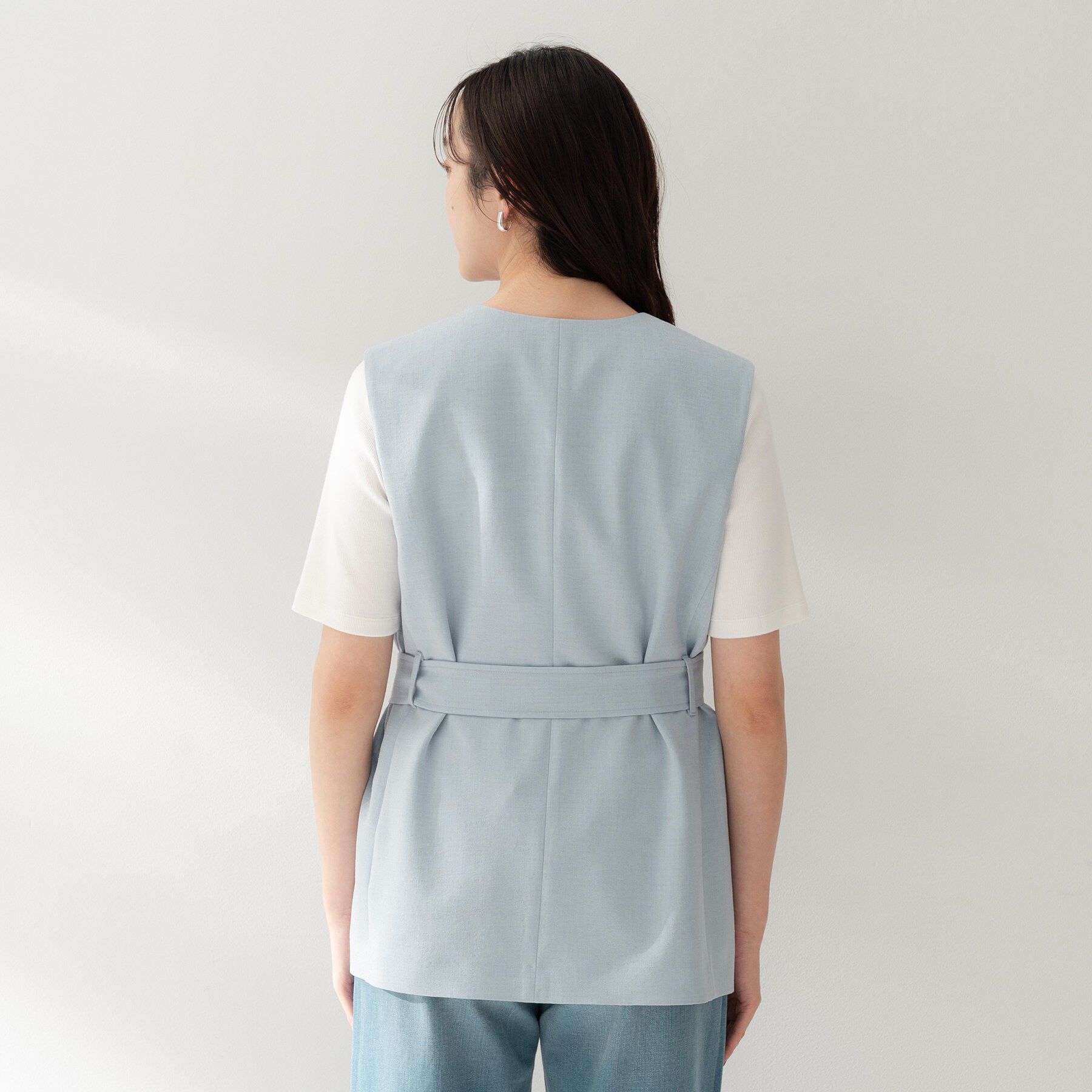 UNTITLED「スラブキーネックジレ」|ベスト・ジレ|