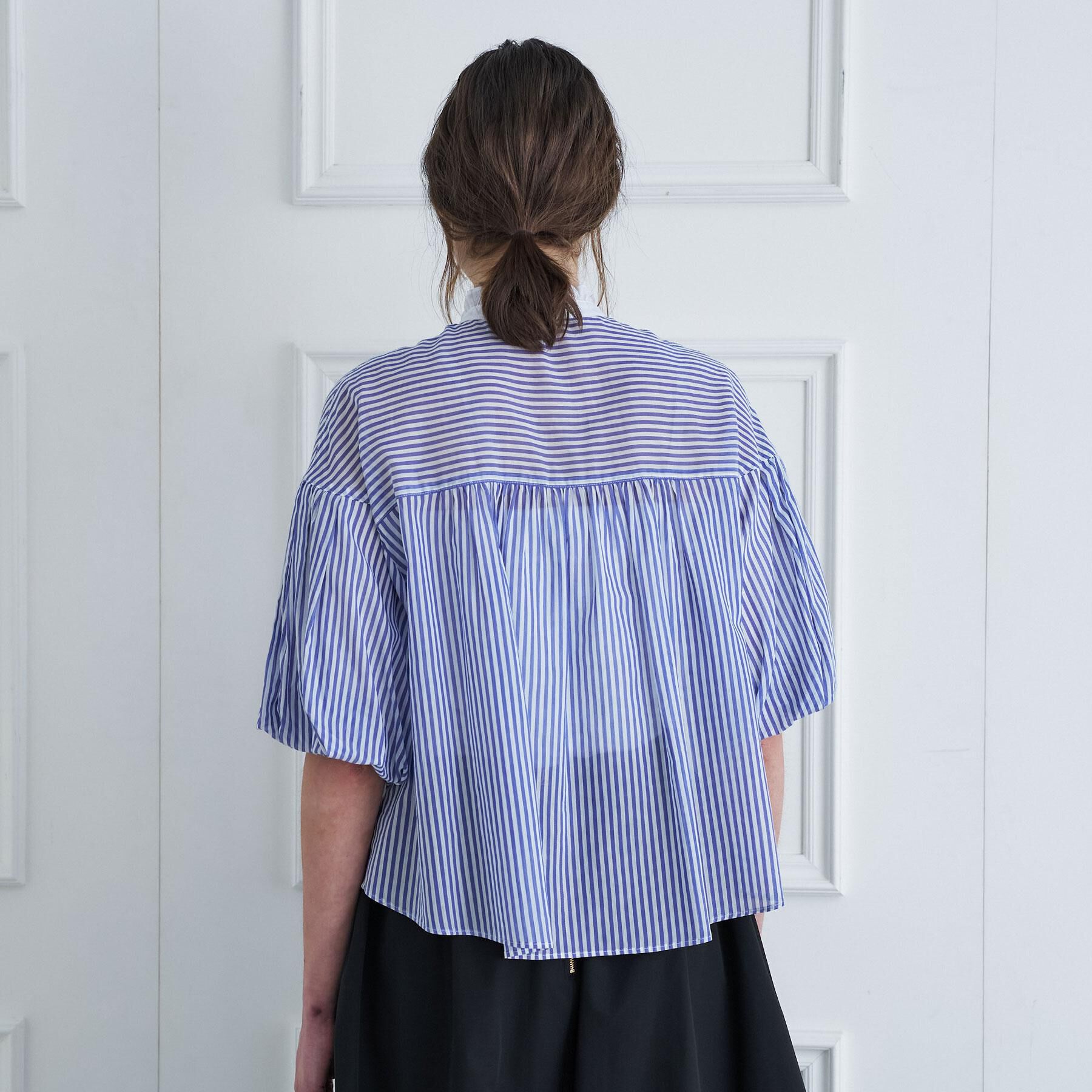 DRESSTERIOR「【大人MUSE5月号掲載】ロンドンストライプクレリックブラウス」|シャツ・ブラウス|