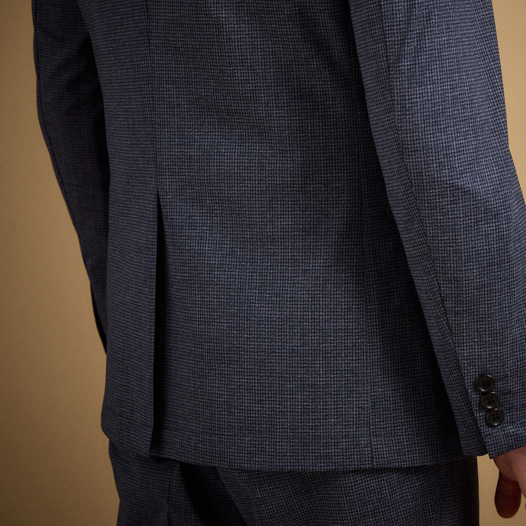 TAKEO KIKUCHI「ドットジャージ 千鳥プリント ジャケット」|テーラードジャケット|