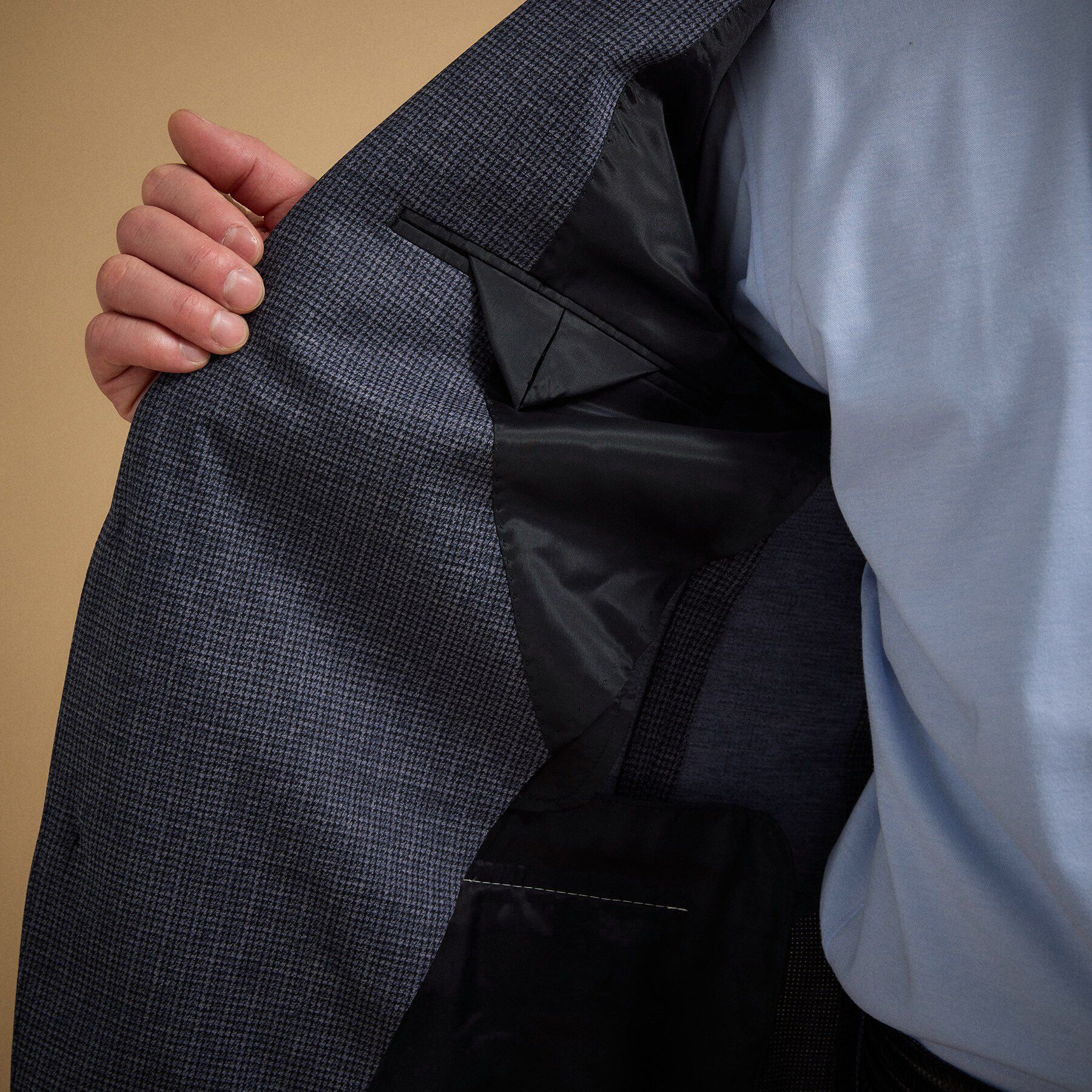 TAKEO KIKUCHI「ドットジャージ 千鳥プリント ジャケット」|テーラードジャケット|