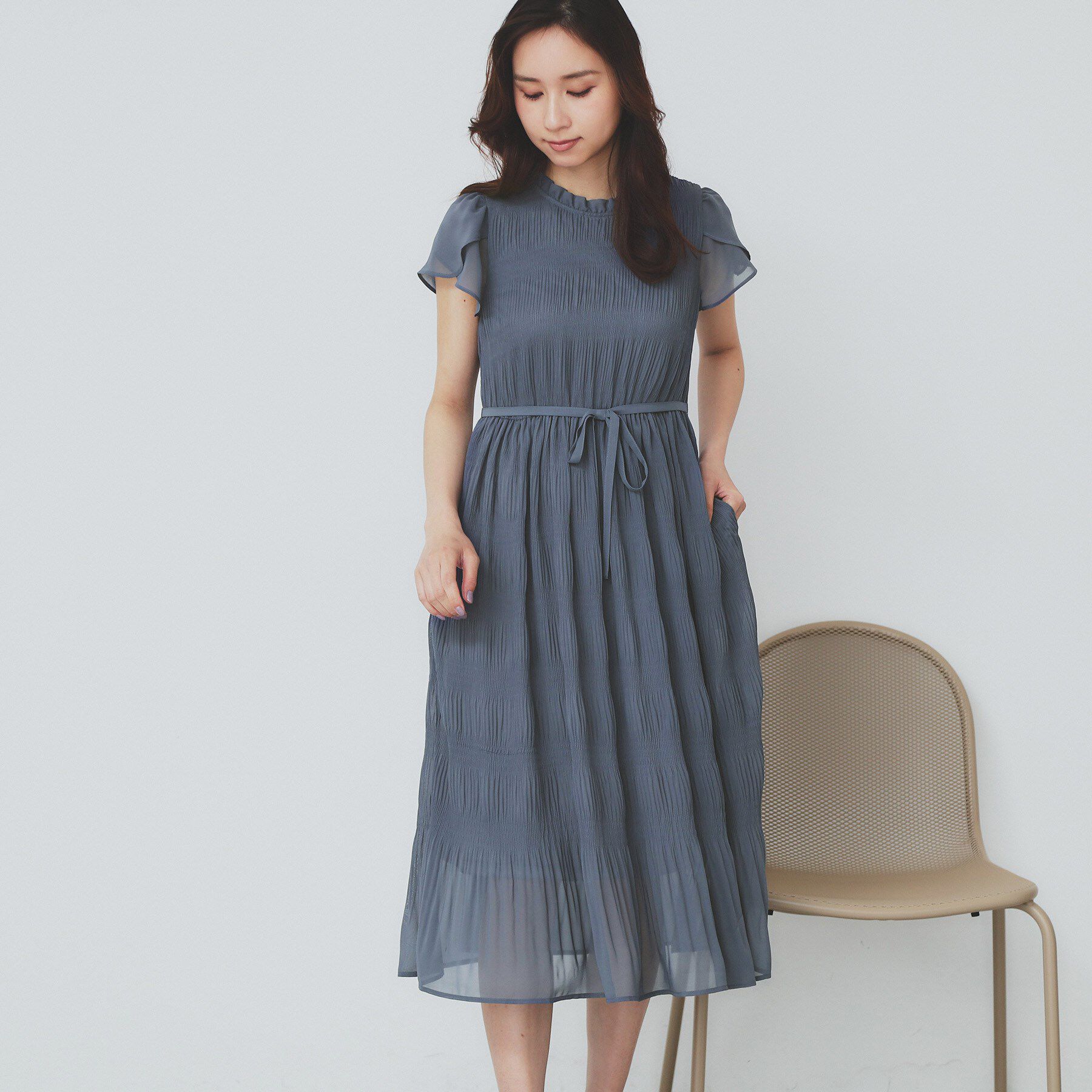 index「マジョリカフレアワンピース【洗濯機洗い可】」|ワンピース|