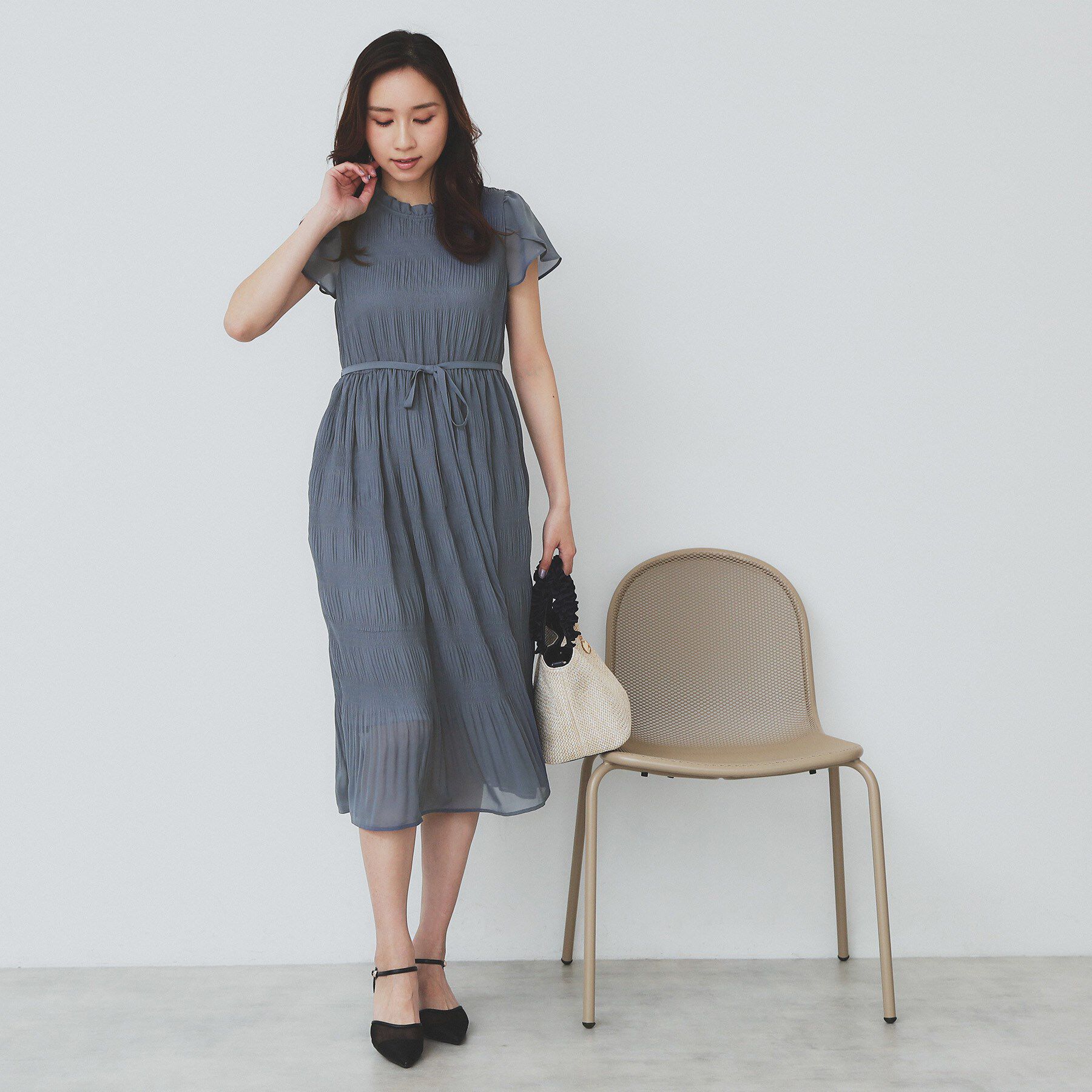 index「マジョリカフレアワンピース【洗濯機洗い可】」|ワンピース|