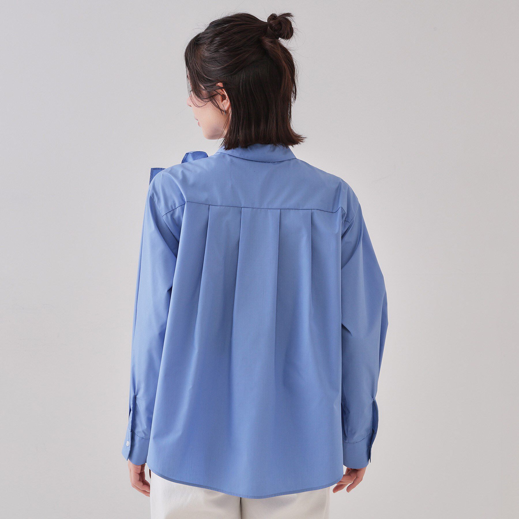 OPAQUE.CLIP「《andGIRL掲載》フリルデザインシャツ【洗濯機洗い可】」|シャツ・ブラウス|