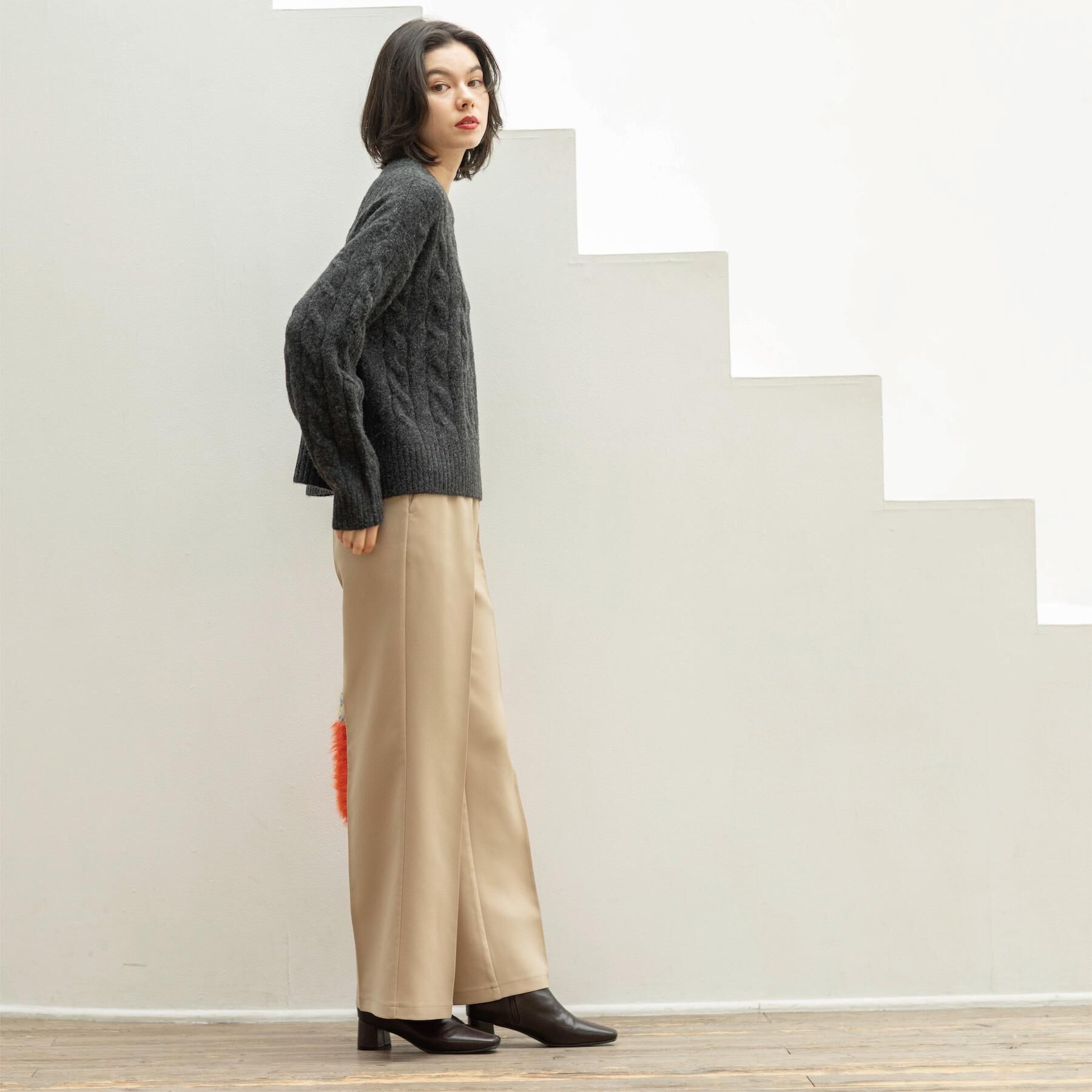 OPAQUE.CLIP「イージーフレアパンツ【洗濯機OK】」|その他|