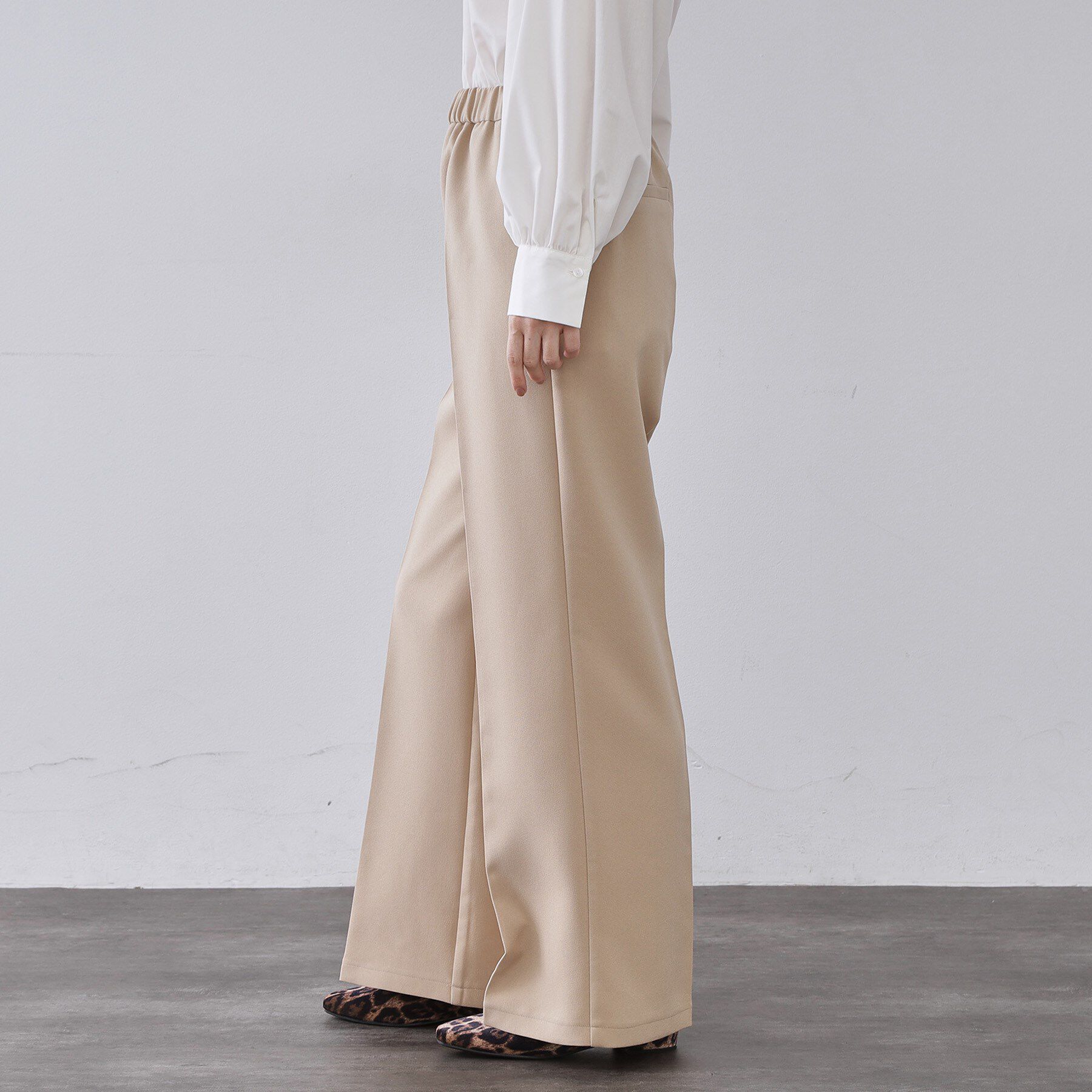 OPAQUE.CLIP「イージーフレアパンツ【洗濯機OK】」|その他|