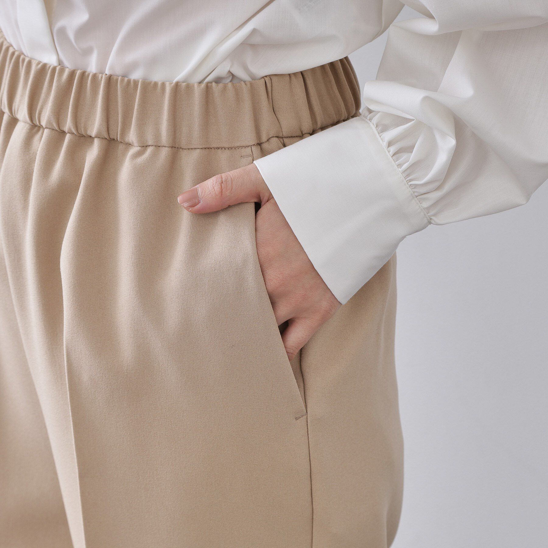 OPAQUE.CLIP「イージーフレアパンツ【洗濯機OK】」|その他|