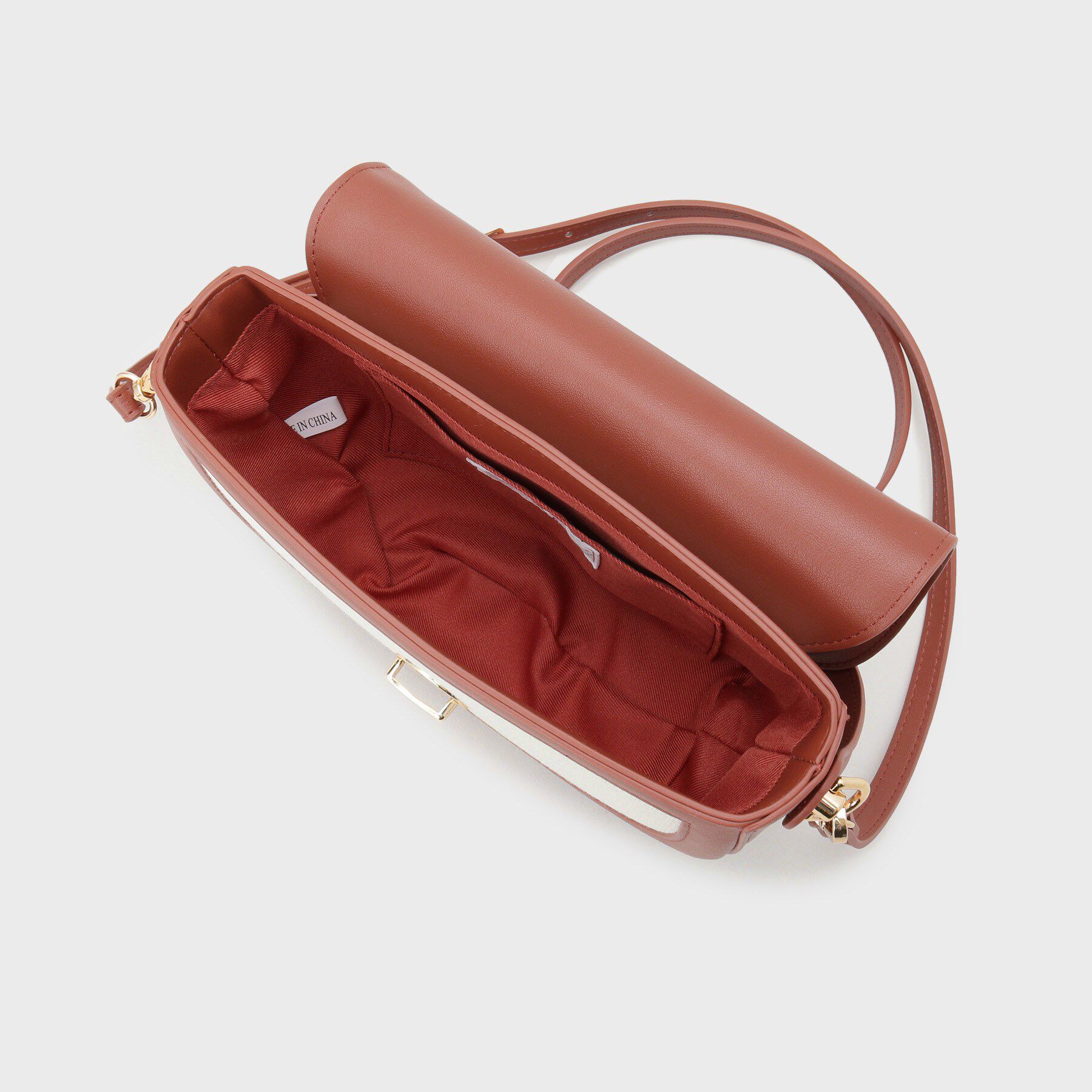 OPAQUE.CLIP「【2WAY】キャンバス&times;合皮コンビフロントデザインバッグ」|ショルダー・メッセンジャー|