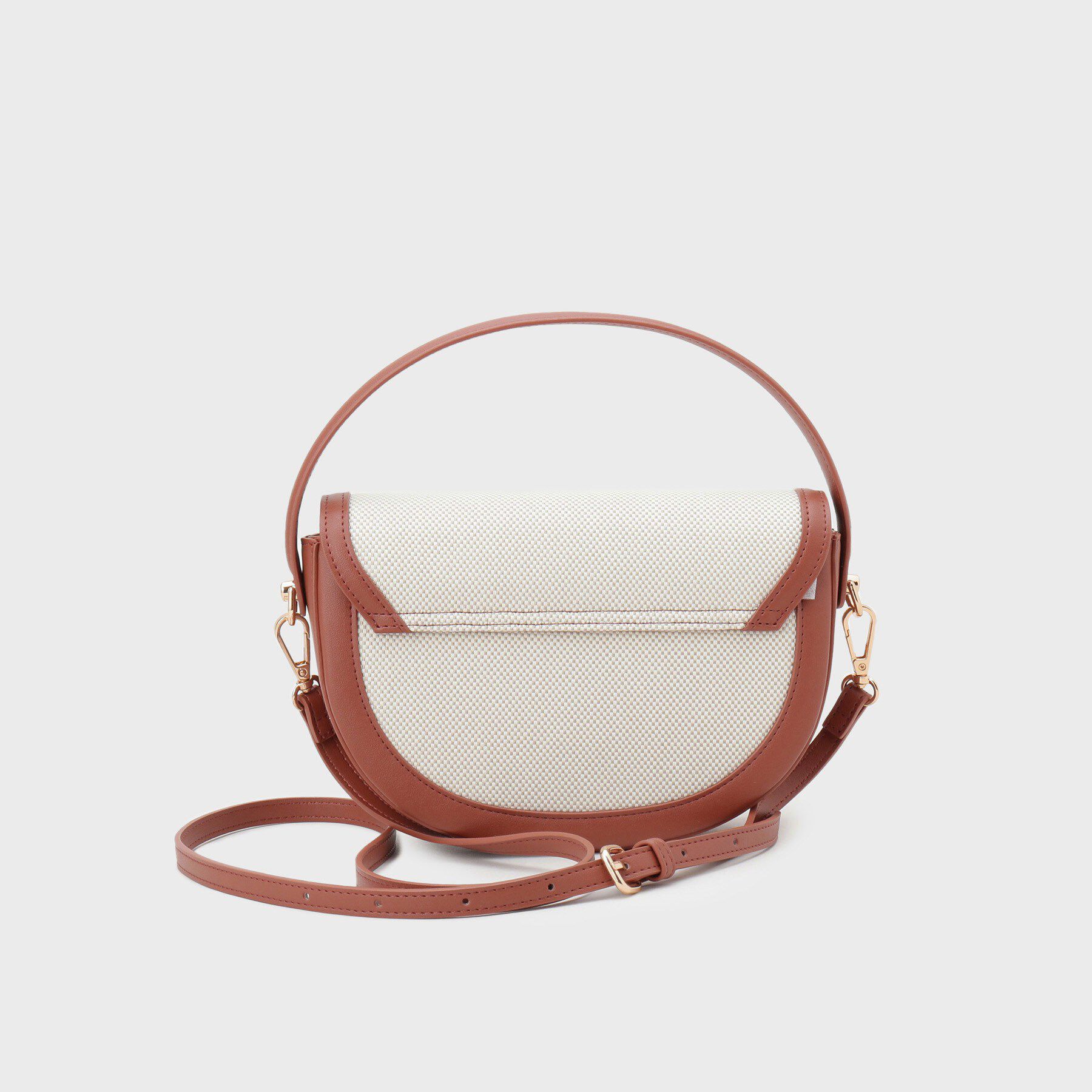 OPAQUE.CLIP「【2WAY】キャンバス&times;合皮コンビフロントデザインバッグ」|ショルダー・メッセンジャー|