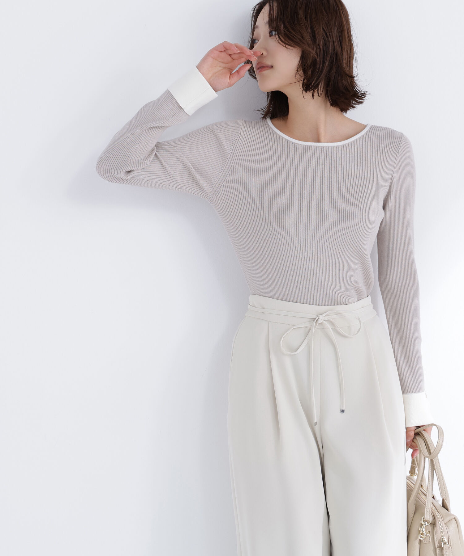  「ダブルカフスニット」|ニット・セーター|