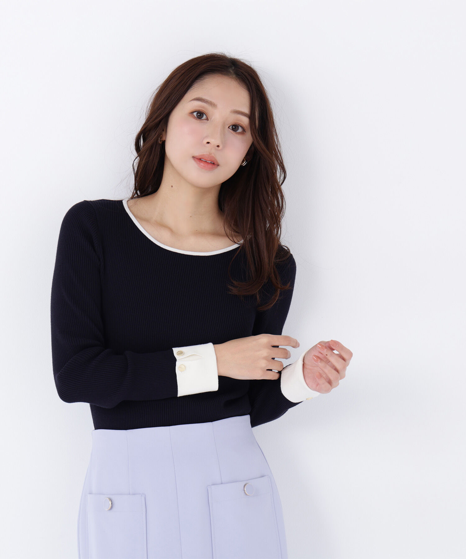  「ダブルカフスニット」|ニット・セーター|