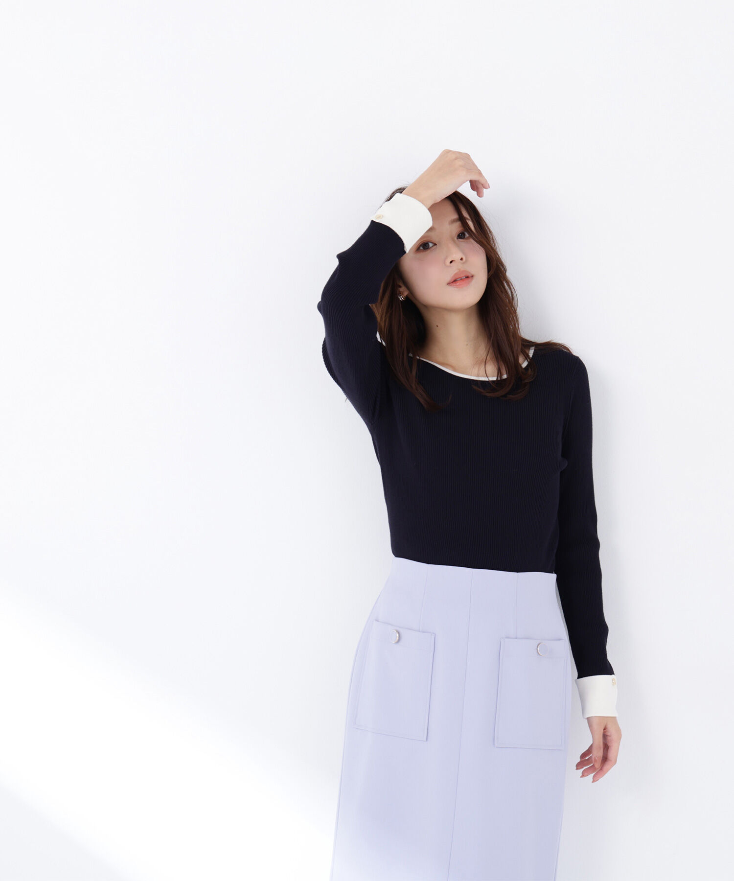  「ダブルカフスニット」|ニット・セーター|