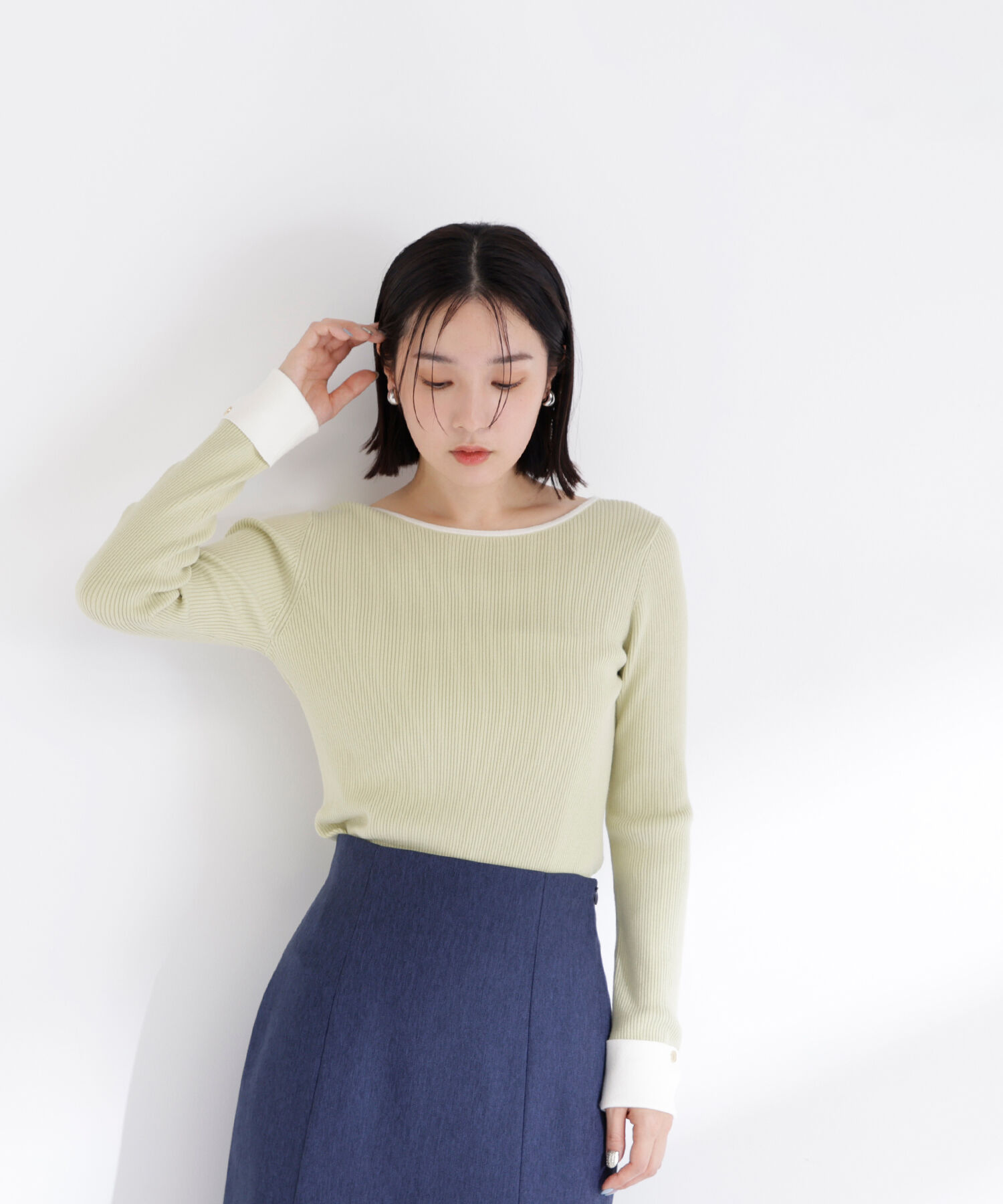  「ダブルカフスニット」|ニット・セーター|