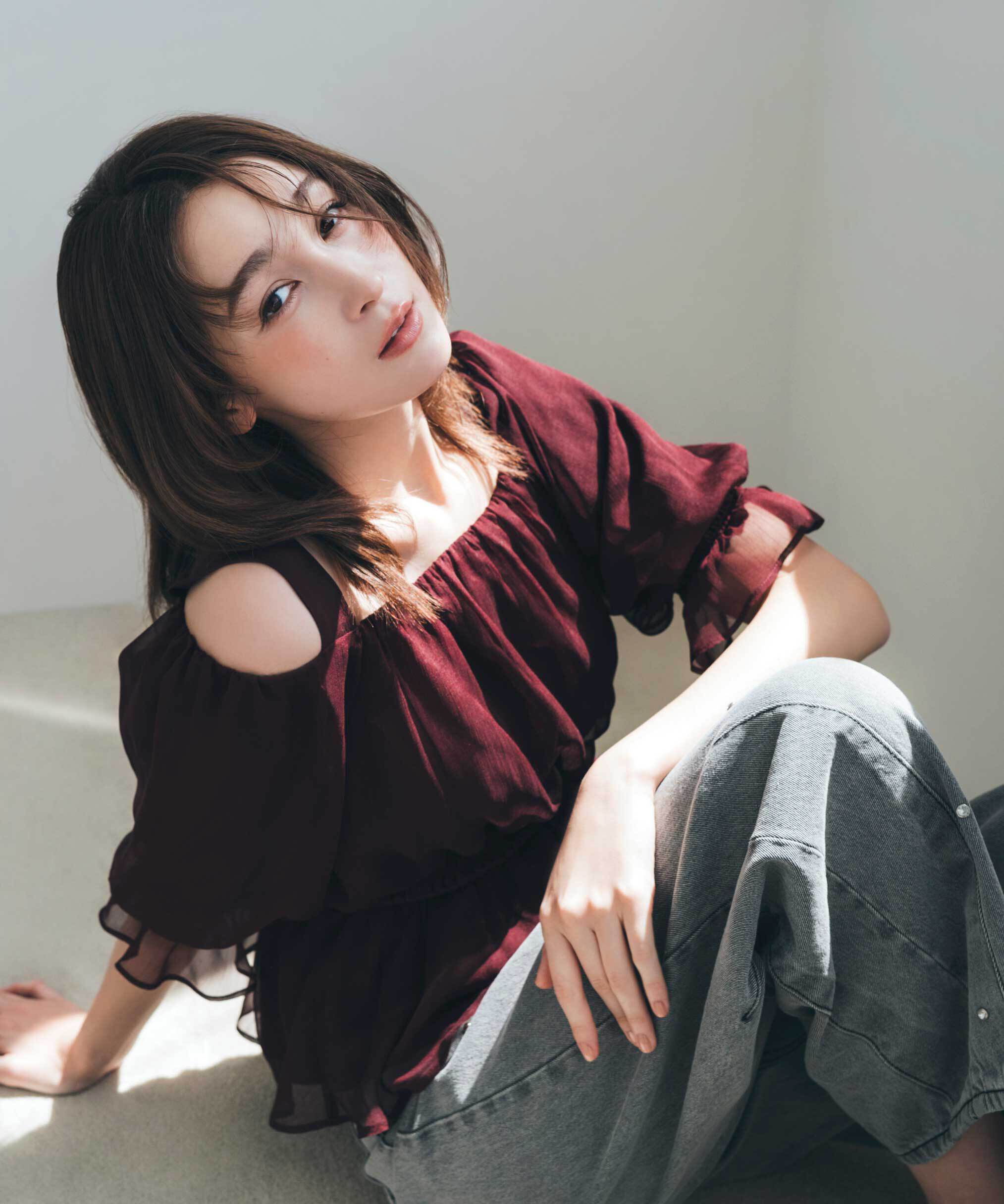  「楊柳オフショルパフブラウス」|シャツ・ブラウス|