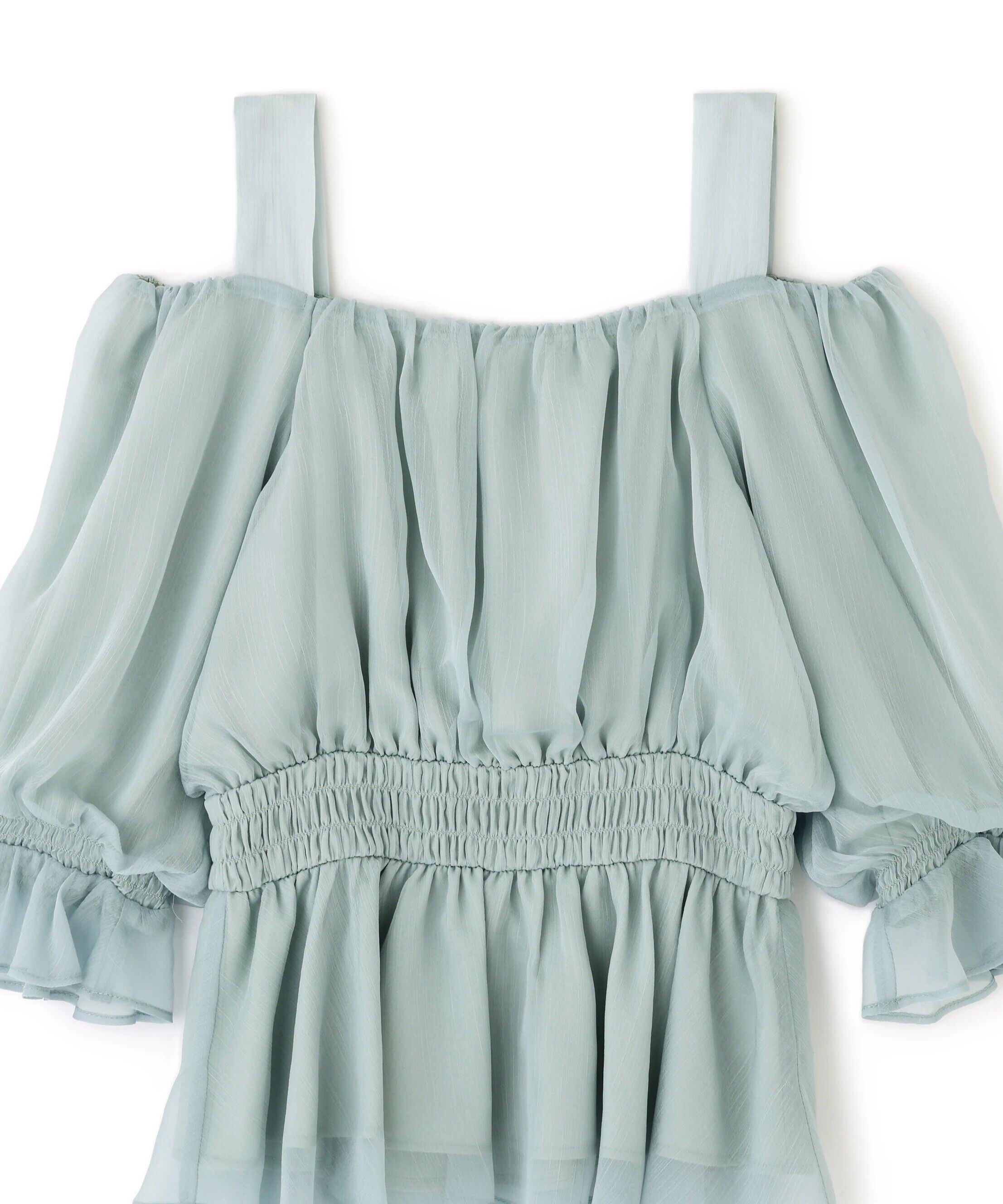  「楊柳オフショルパフブラウス」|シャツ・ブラウス|