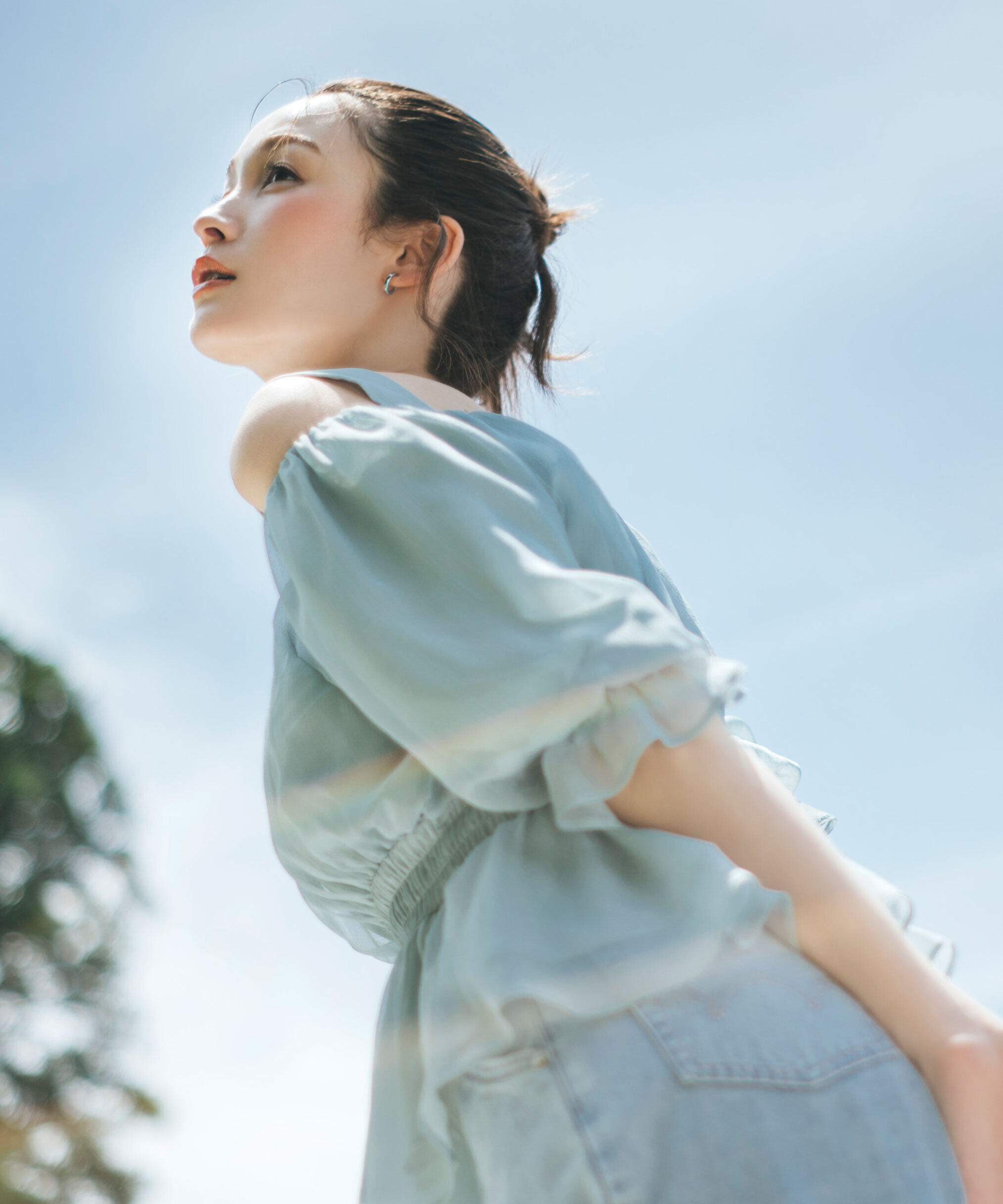  「楊柳オフショルパフブラウス」|シャツ・ブラウス|