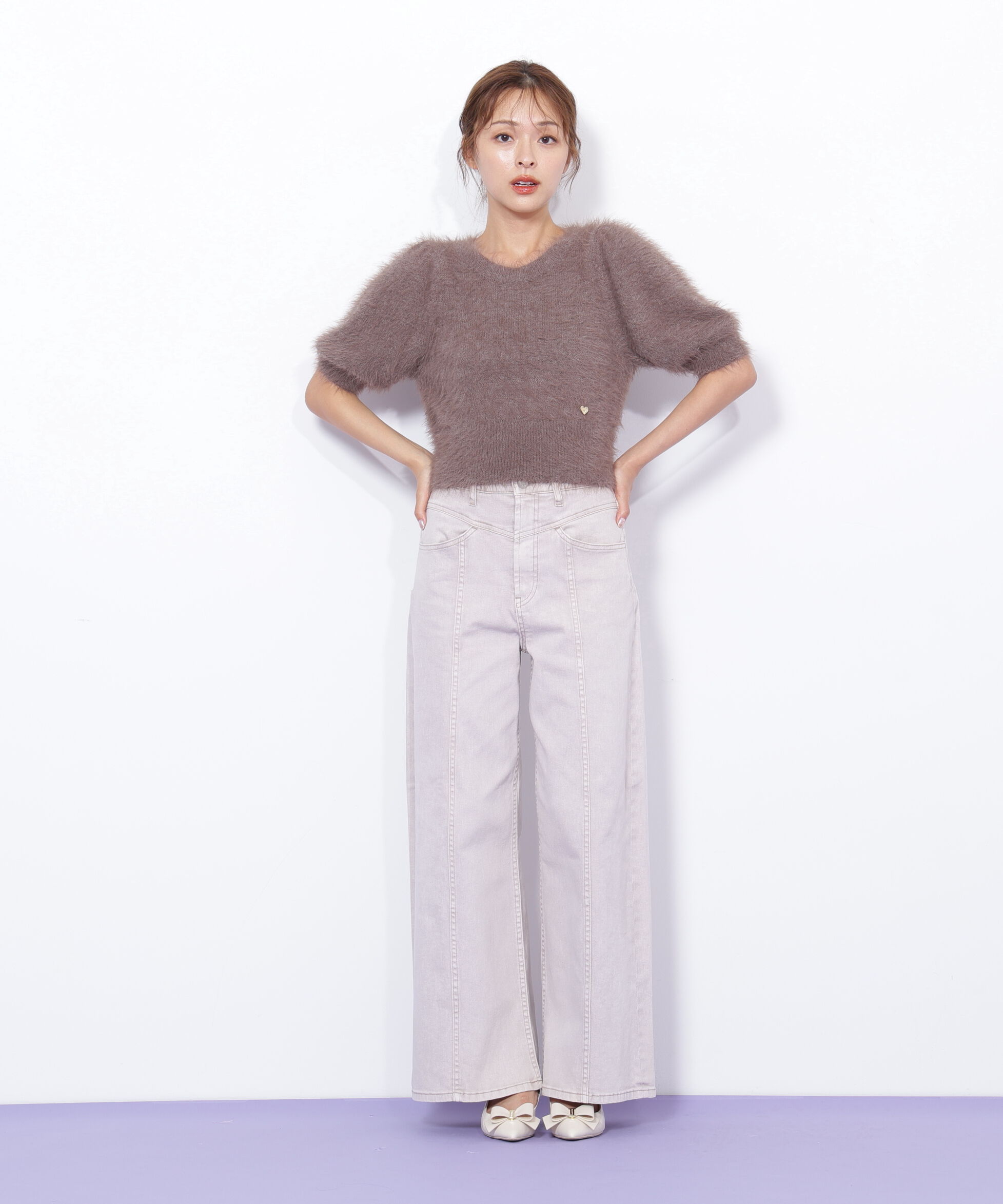  「切替えデザインデニムパンツ」|その他|