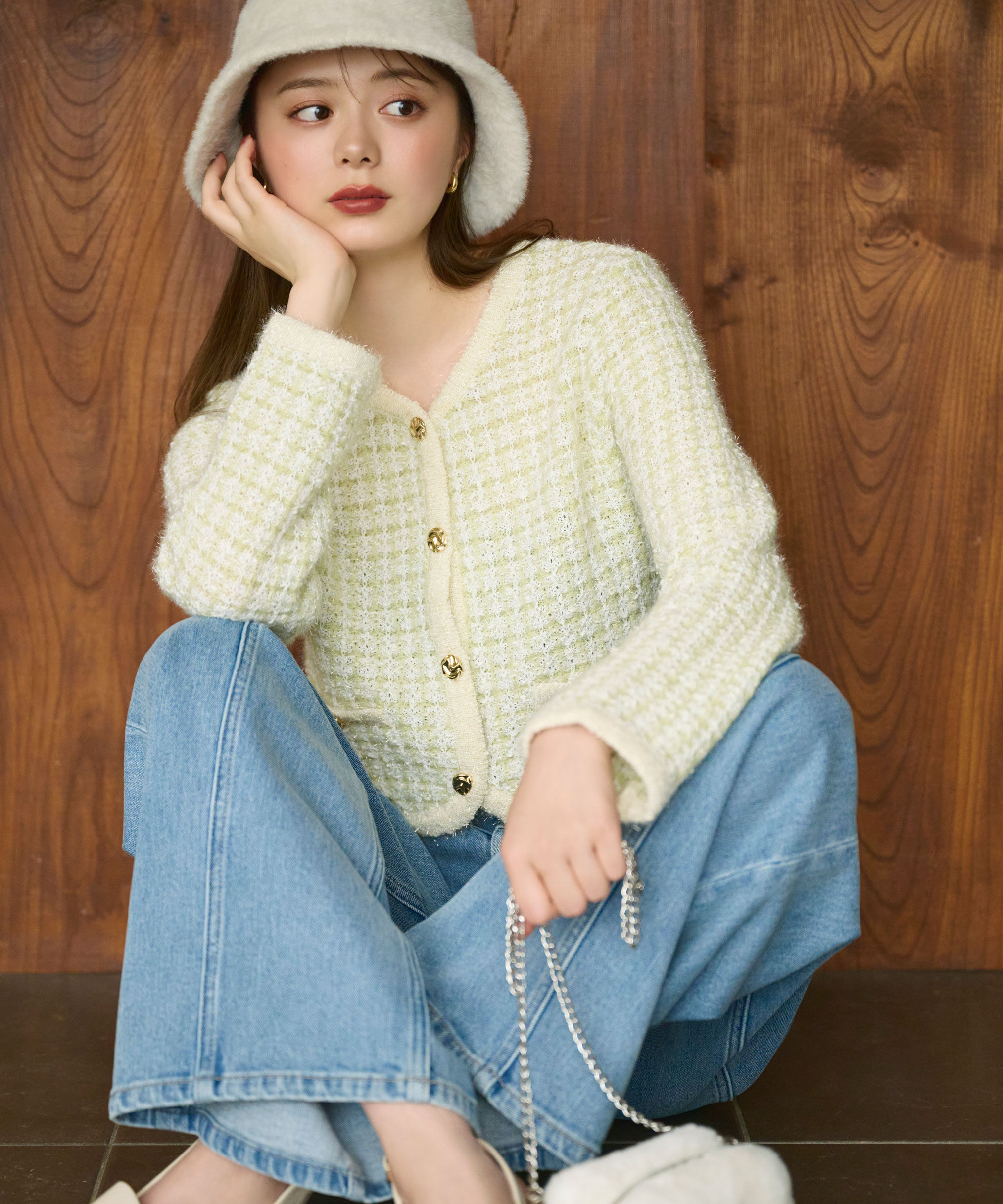  「切替えデザインデニムパンツ」|その他|