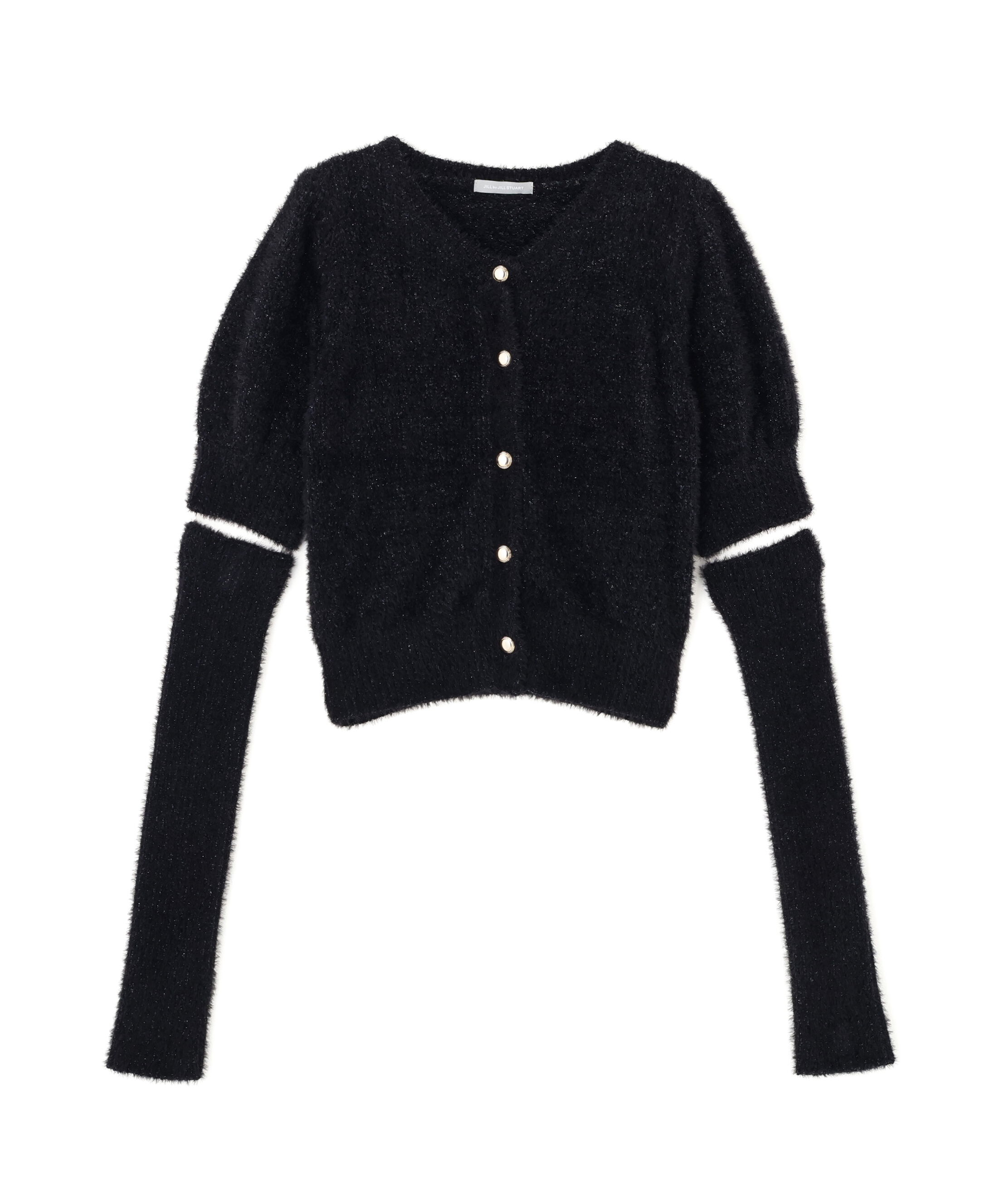  「アームウォーマー付きモールシャギーニット」|ニット・セーター|