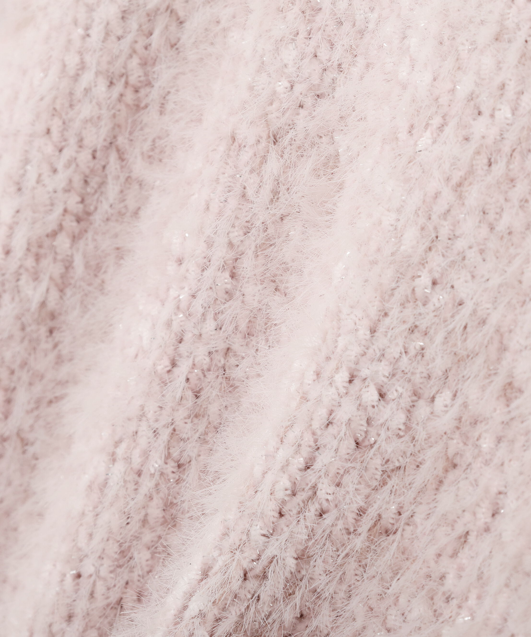  「アームウォーマー付きモールシャギーニット」|ニット・セーター|