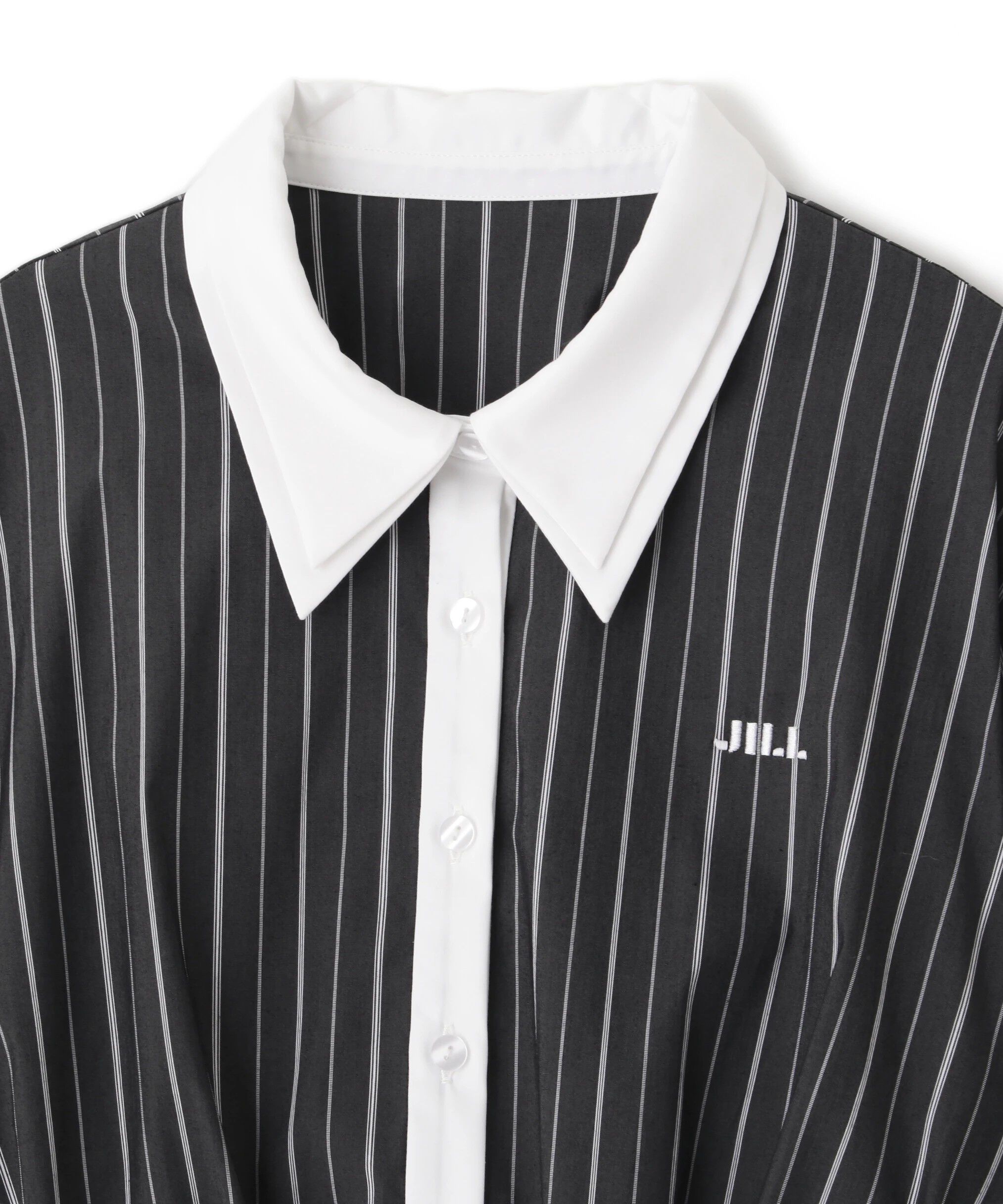  「サイドリボンダブルカラーシャツ」|シャツ・ブラウス|