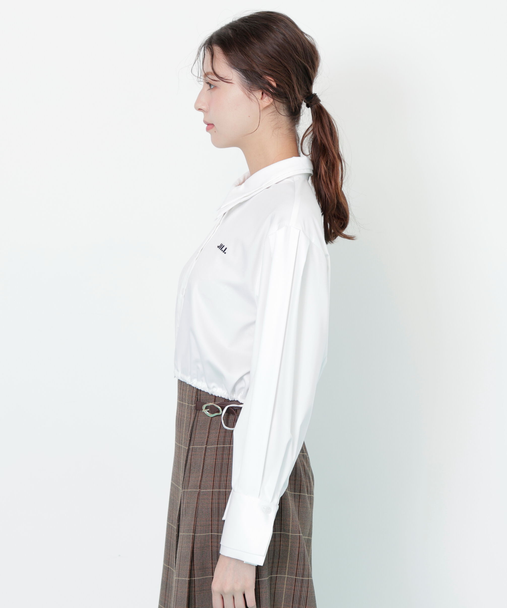  「サイドリボンダブルカラーシャツ」|シャツ・ブラウス|