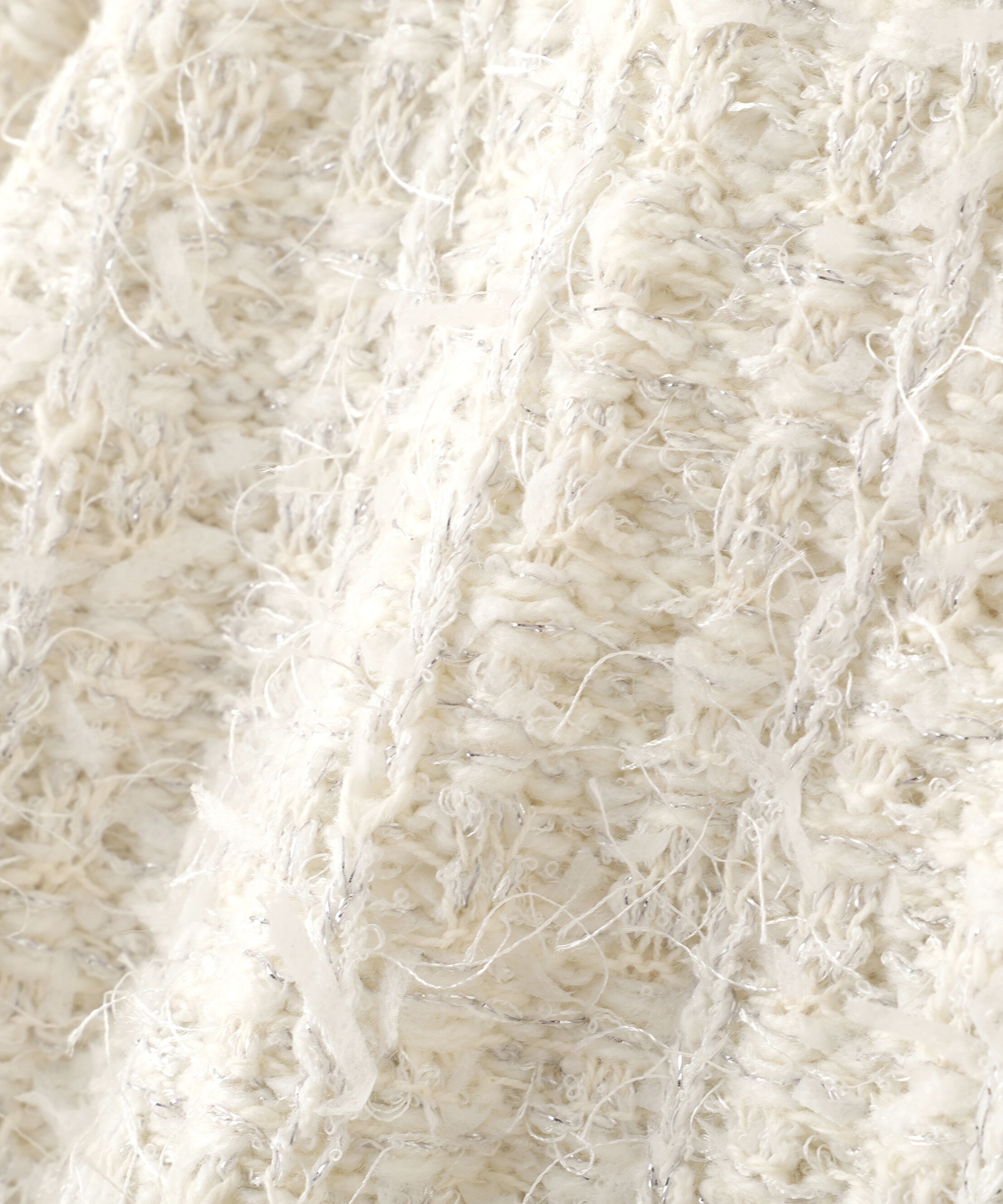  「ラメツイードニットカーディガン」|ニット・セーター|